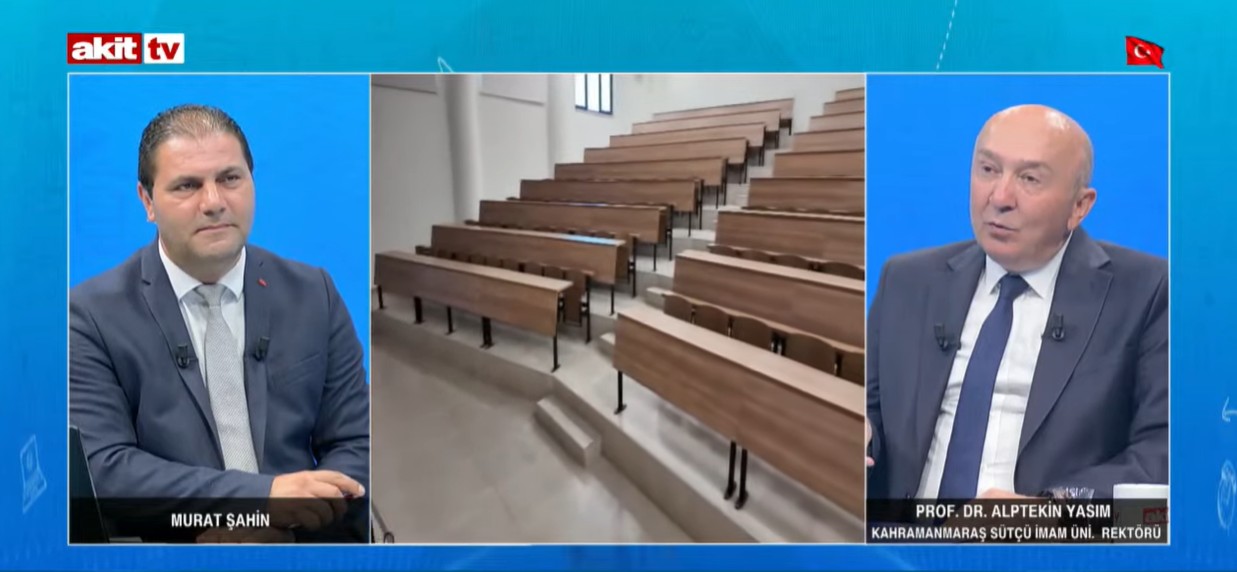 KSÜ Rektörü Prof. Dr. Alptekin Yasım, Akit TV’ye Konuk Oldu