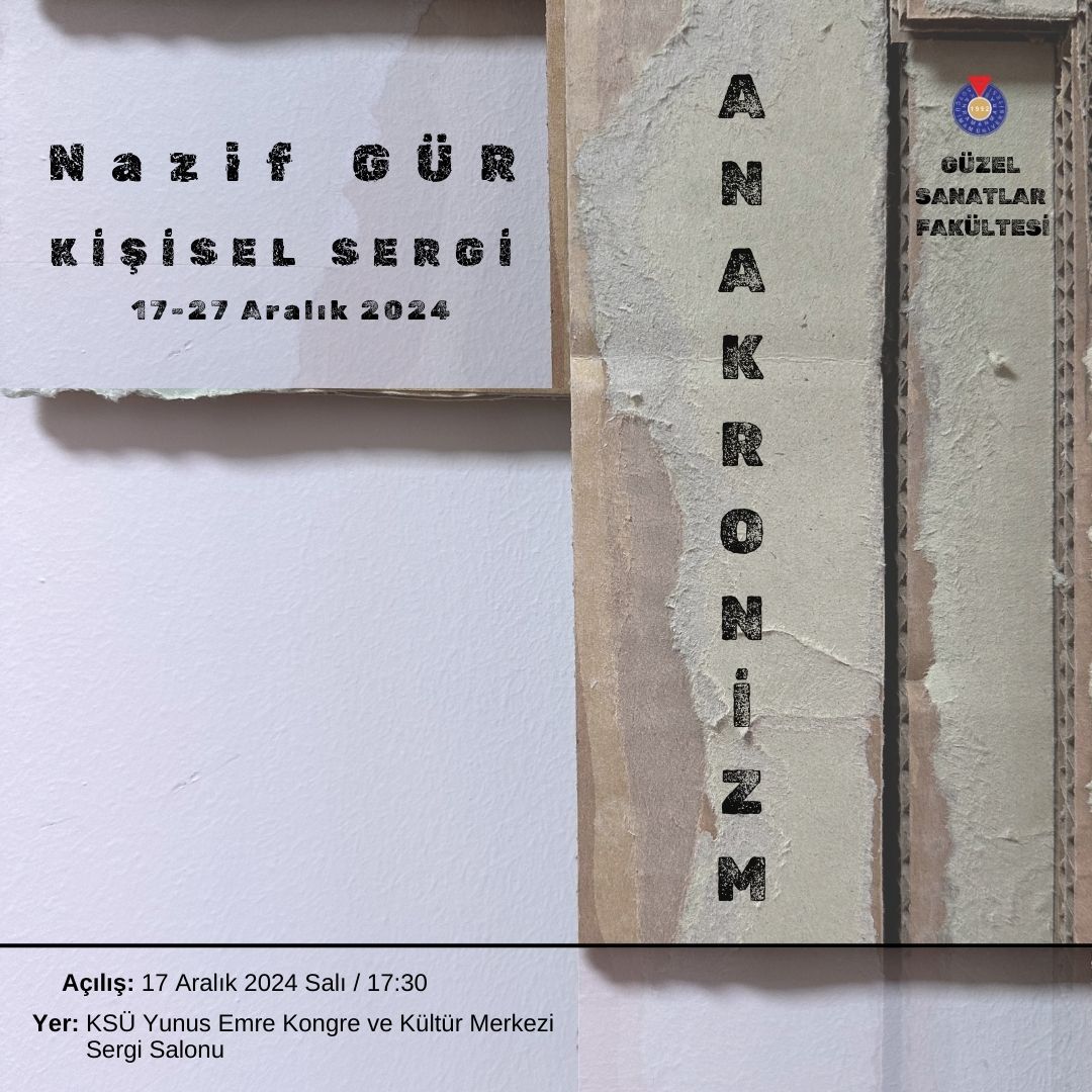 Dr.Öğr.Üyesi NAZİF GÜR'ün   Kişisel Sergisi