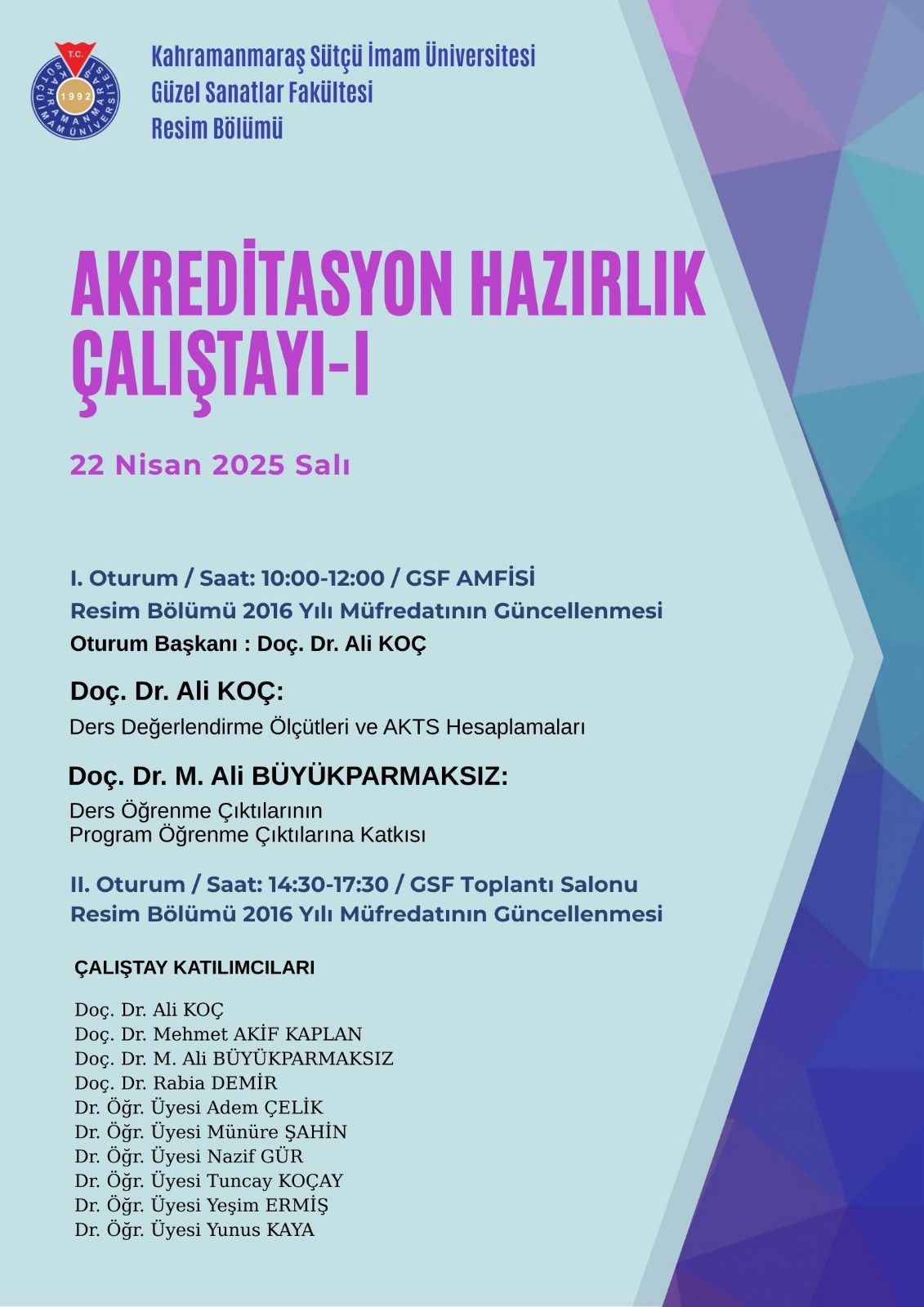 AKREDİTASYON HAZIRLIK ÇALIŞTAYI - I