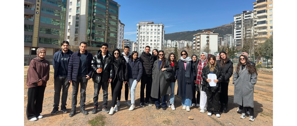 Dr. Öğr. Üyesi Esra ABACIOĞLU GİTMİŞ koordinatörlüğünde yürütülen Proje IV dersi kapsamında arazi sörvey çalışması yapılmıştır.