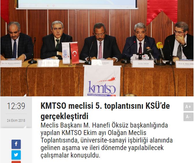 KMTSO Meclis Toplantısını ÜSKİM'de Gerçekleştirdi