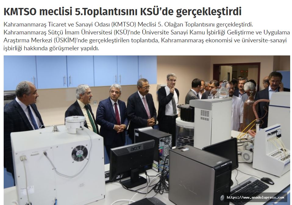KMTSO Meclis Toplantısını ÜSKİM'de Yaptı