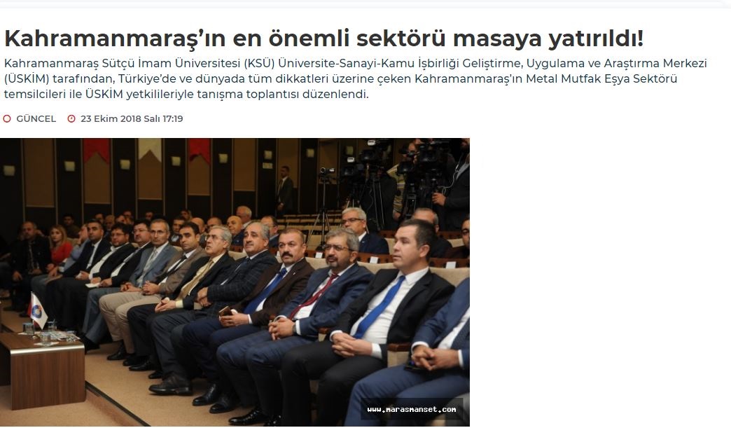 Kahramanmaraş'ın en önemli sektörü masaya yatırıldı