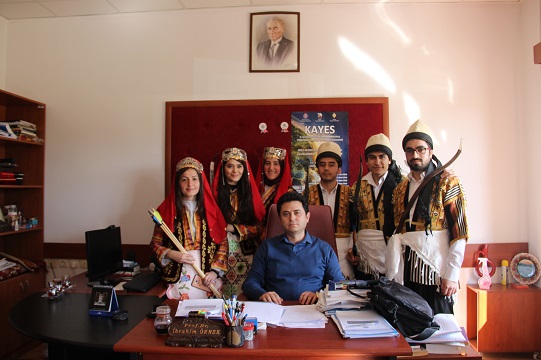 Türk Okçuluğu Gösteri Grubumuzun Bölüm Başkanımızı ziyareti