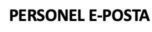 PERSONEL E-POSTA