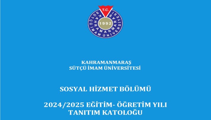 SOSYAL HİZMET BÖLÜMÜ TANITIM KATALOĞU