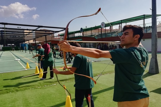 Okçular Vakfı'nın İstanbul tesislerinde öğrencilerimiz okçuluk eğitiminde